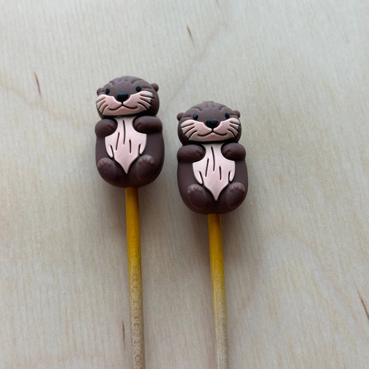 Sea Otters Stitch Stoppers from Comma Craft Co - Maine Yarn & Fiber Supply