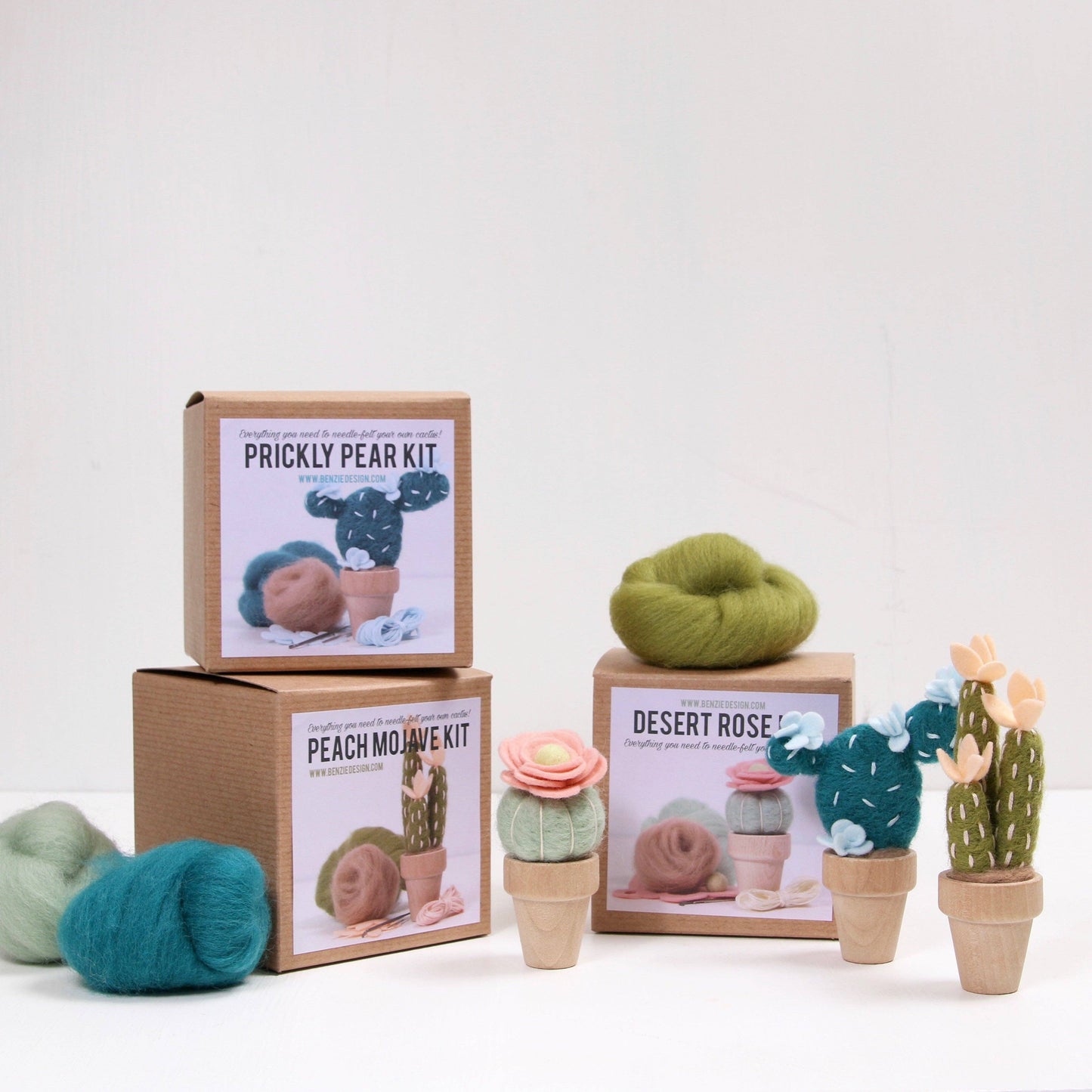 Prickly Pear Needle Felting Kit by Benzie Design