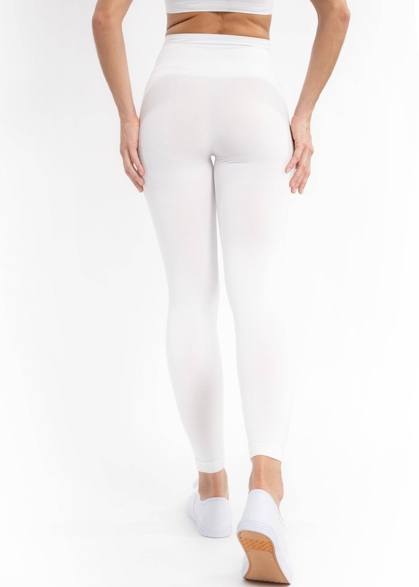 High-Waist Full Length Leggings by Elietian