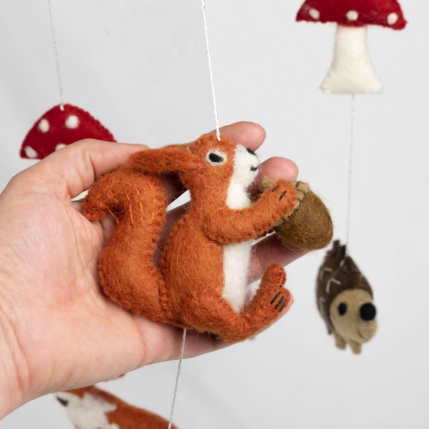 Felt Forest Creatures Baby Mobile by The Winding Road