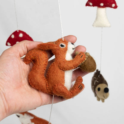Felt Forest Creatures Baby Mobile by The Winding Road