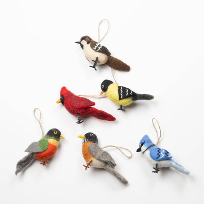 Felt Bird Ornaments from The Winding Road