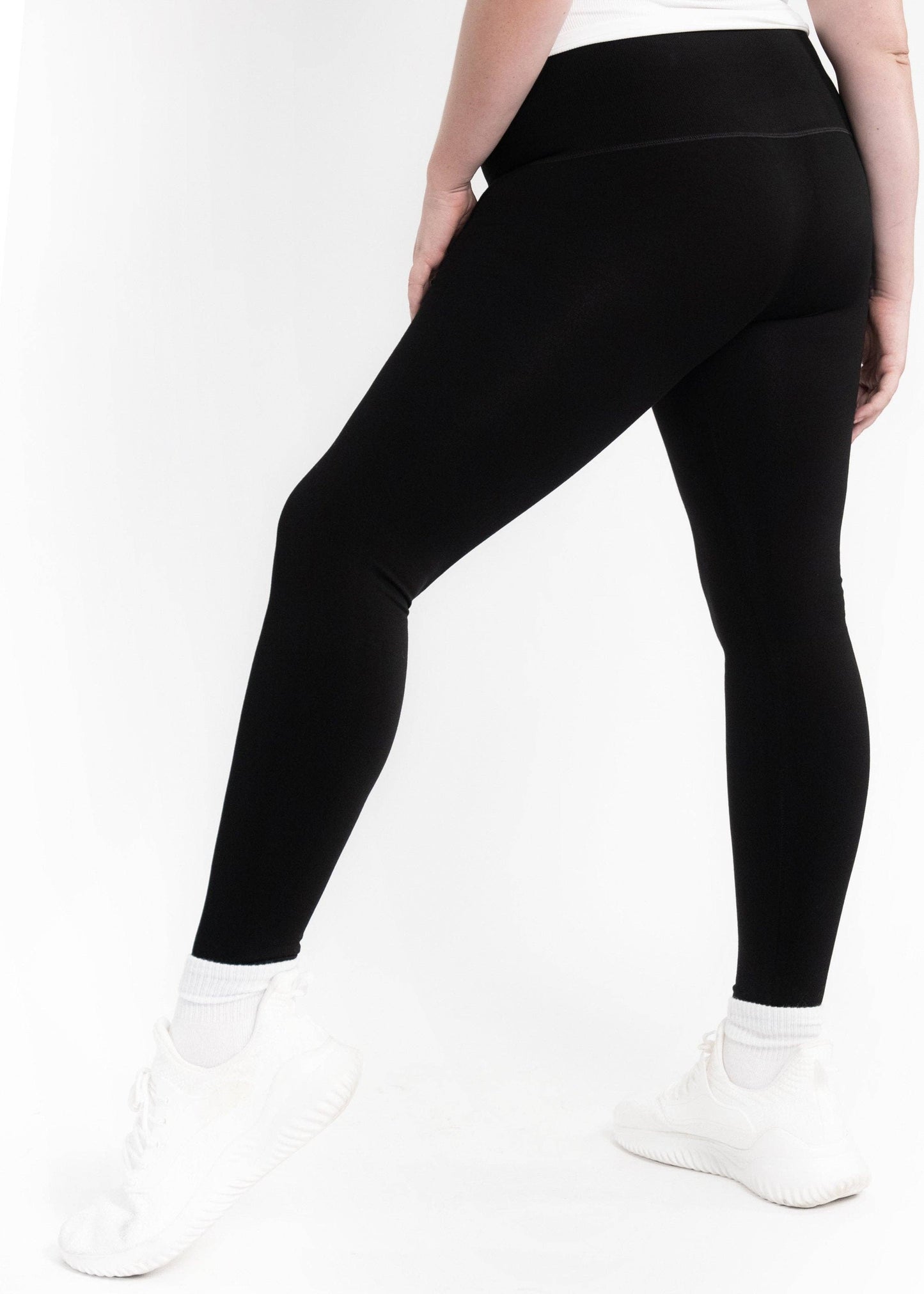 PLUS High-Waist Full Length Leggings by Elietian