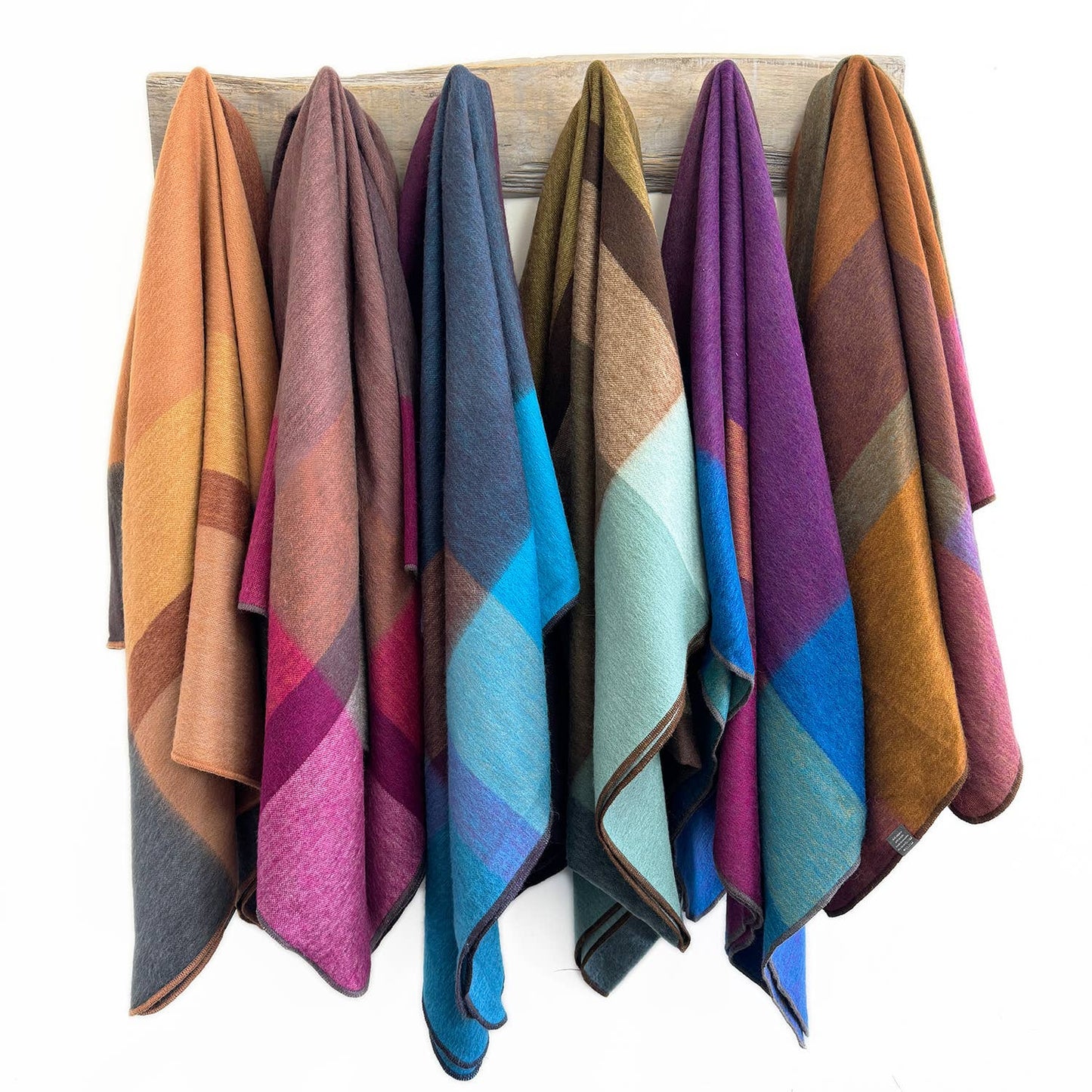 Alpaca Throw in Kaleidoscope from Shupaca Alpaca