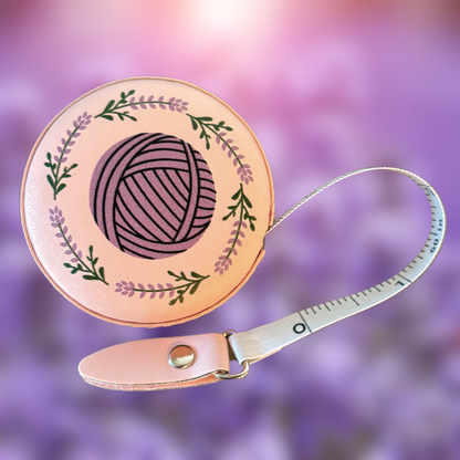 Lavender Yarn Ball Tape Measure by Comma Craft - Maine Yarn & Fiber Supply
