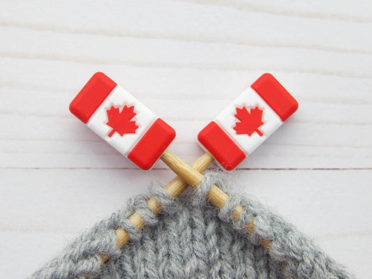 Canada Flag Stitch Stoppers from Fox & Pine Stitches