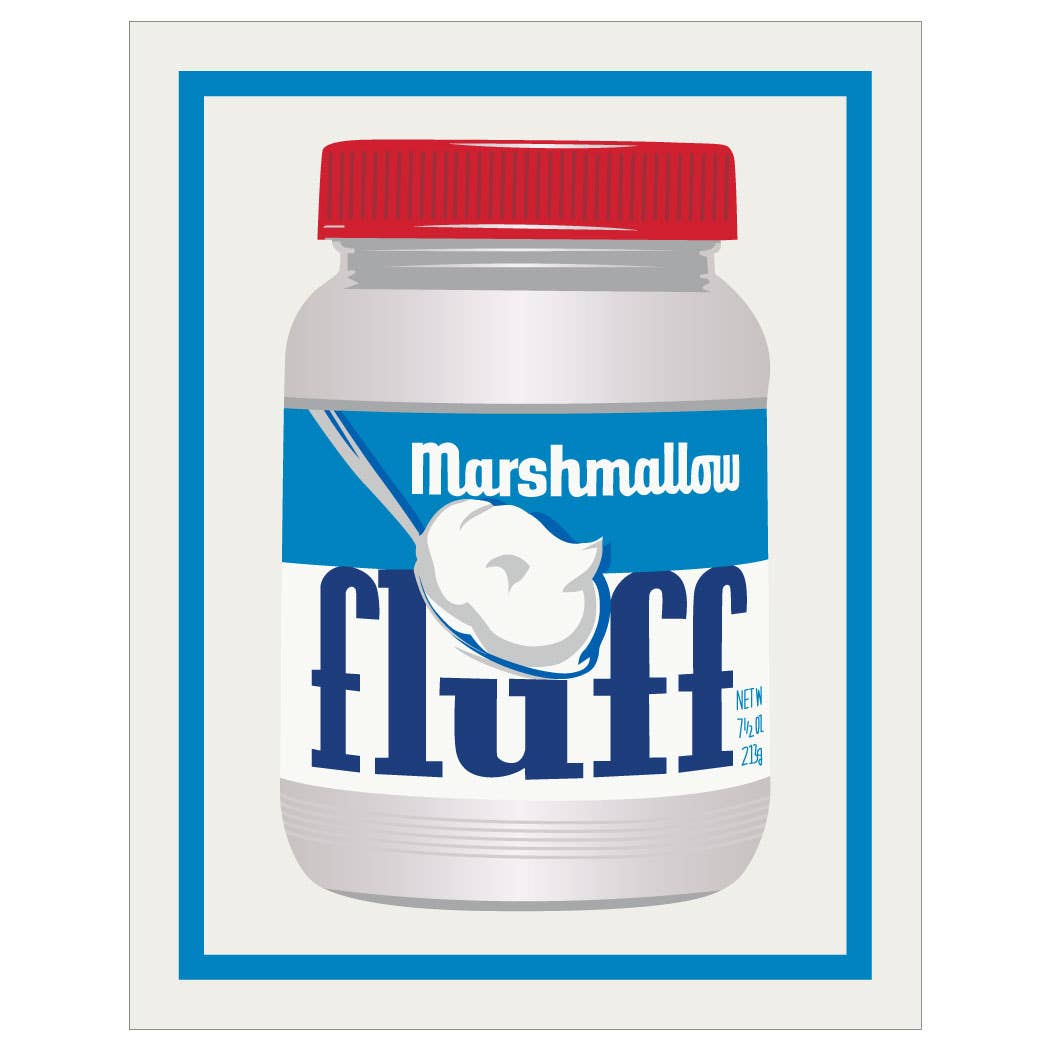 Marshmallow Fluff Jar Magnet by Fridgedoor