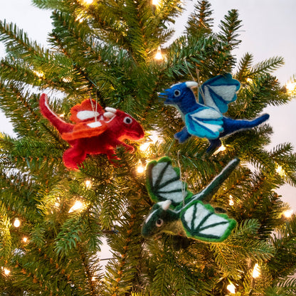 Dragon Holiday Ornaments by The Winding Road