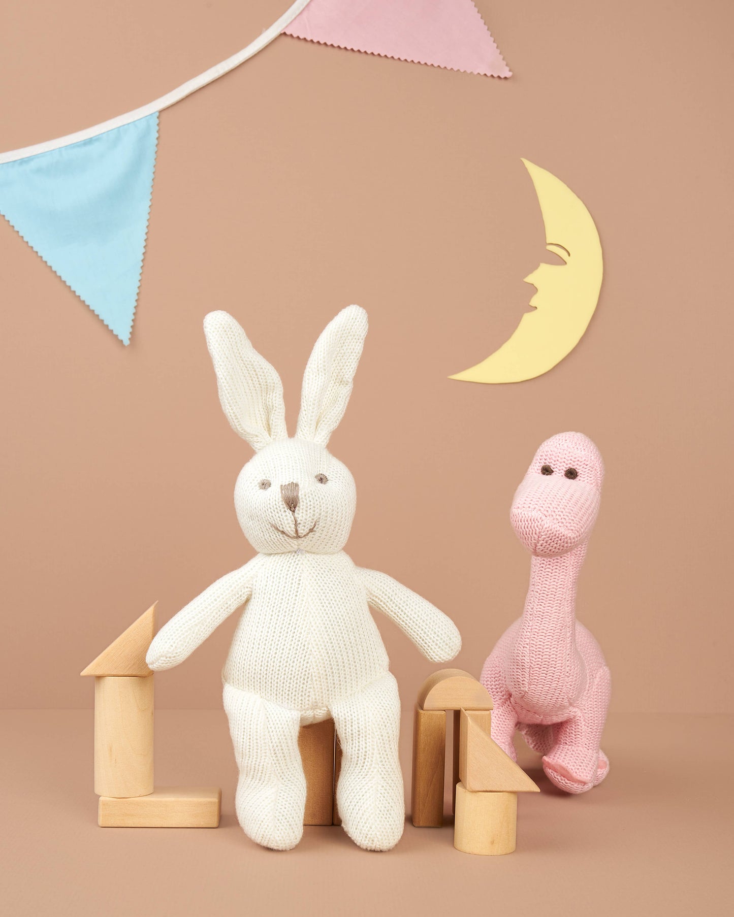 Organic Cotton White Bunny Baby Rattle by Best Years