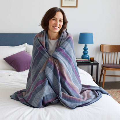 Alpaca Throw in Patchwork from Shupaca Alpaca