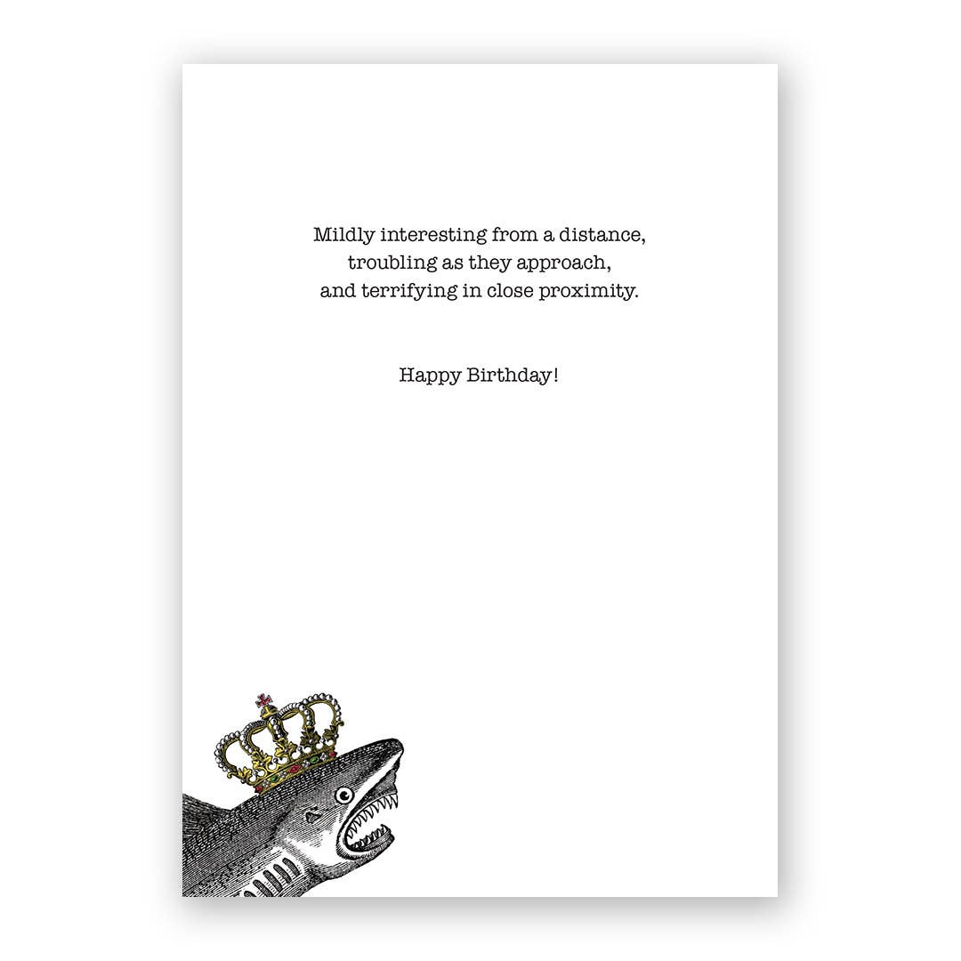 Shark - Birthday Card by The Mincing Mockingbird - Maine Yarn & Fiber Supply