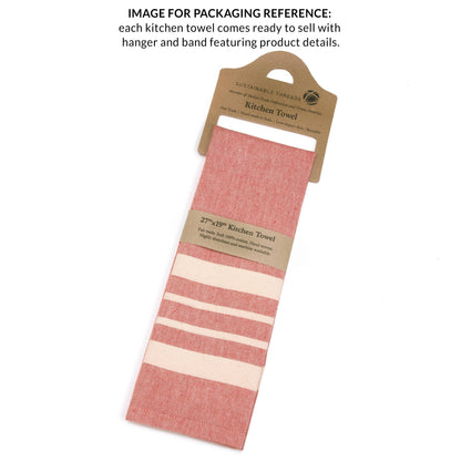 Blue Cheese - Handwoven Fair Trade Cotton Kitchen Towel from Sustainable Threads - Maine Yarn & Fiber Supply
