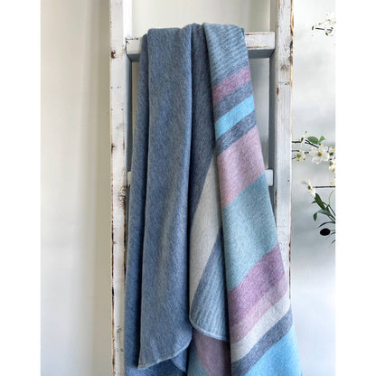 Alpaca Throw in Blue Bird from Shupaca Alpaca