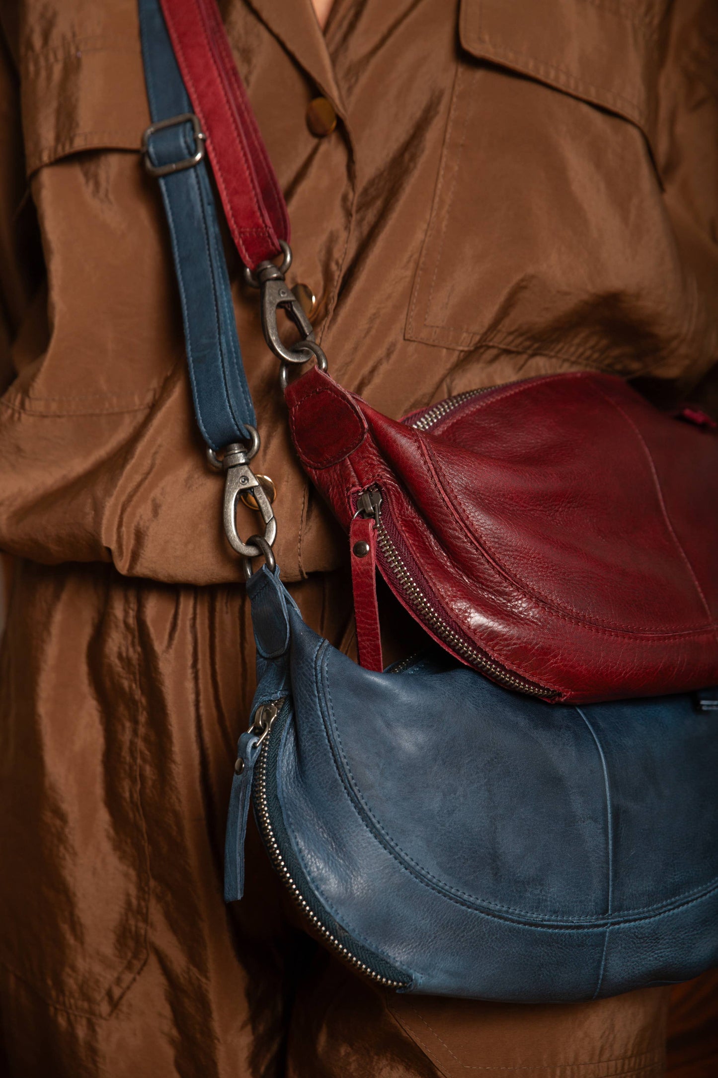 Crosby Handcrafted Leather Sling/Crossbody Bag by Latico Leathers - Maine Yarn & Fiber Supply