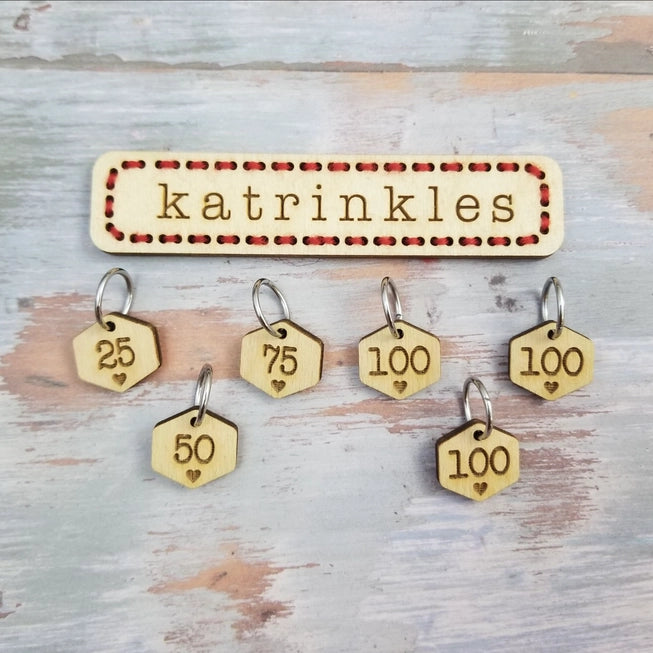 Cast On Counting Numbers Stitch Marker Set by Katrinkles