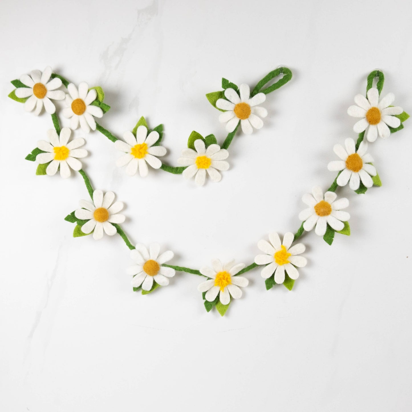Daisy Felt Flowers Garland by The Winding Road - Maine Yarn & Fiber Supply