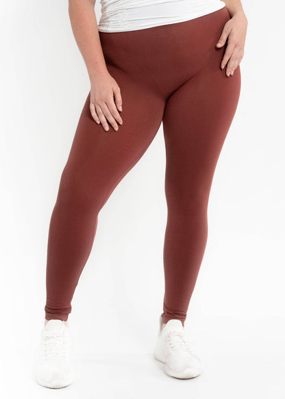 PLUS High-Waist Full Length Leggings by Elietian