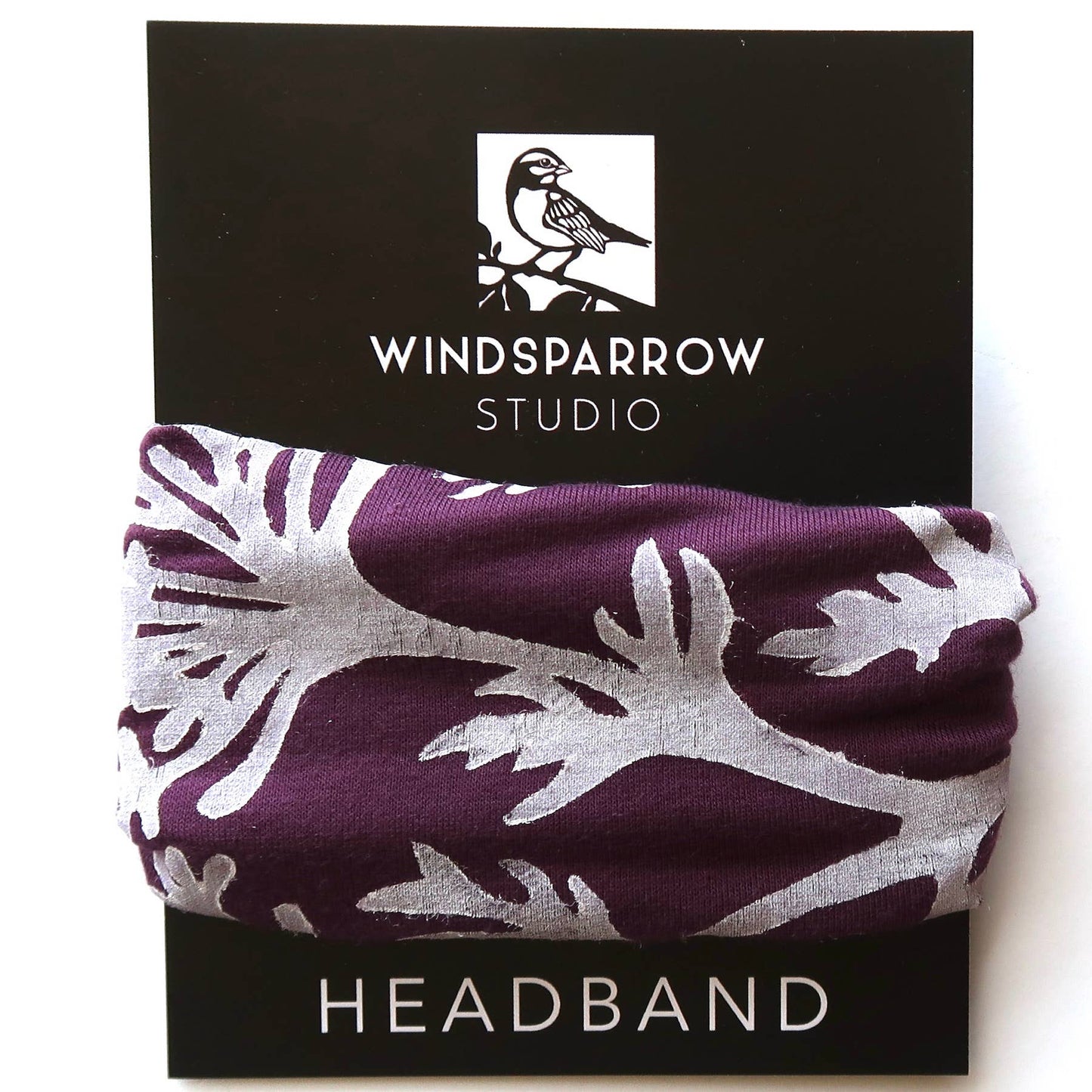 Colorful Botanical Headbands with White Ink by Windsparrow Studio - Maine Yarn & Fiber Supply