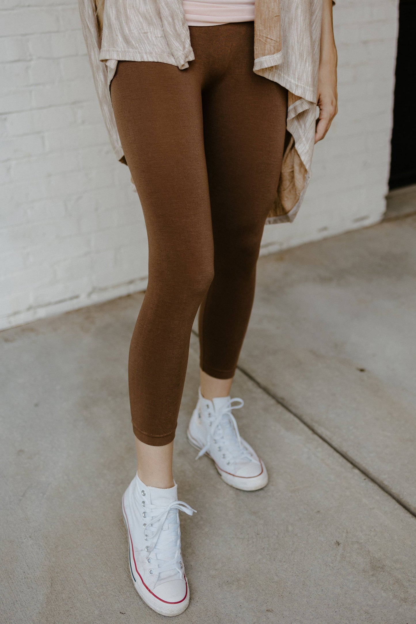 High Waist Crop (3/4) Leggings by Elietian - Maine Yarn & Fiber Supply