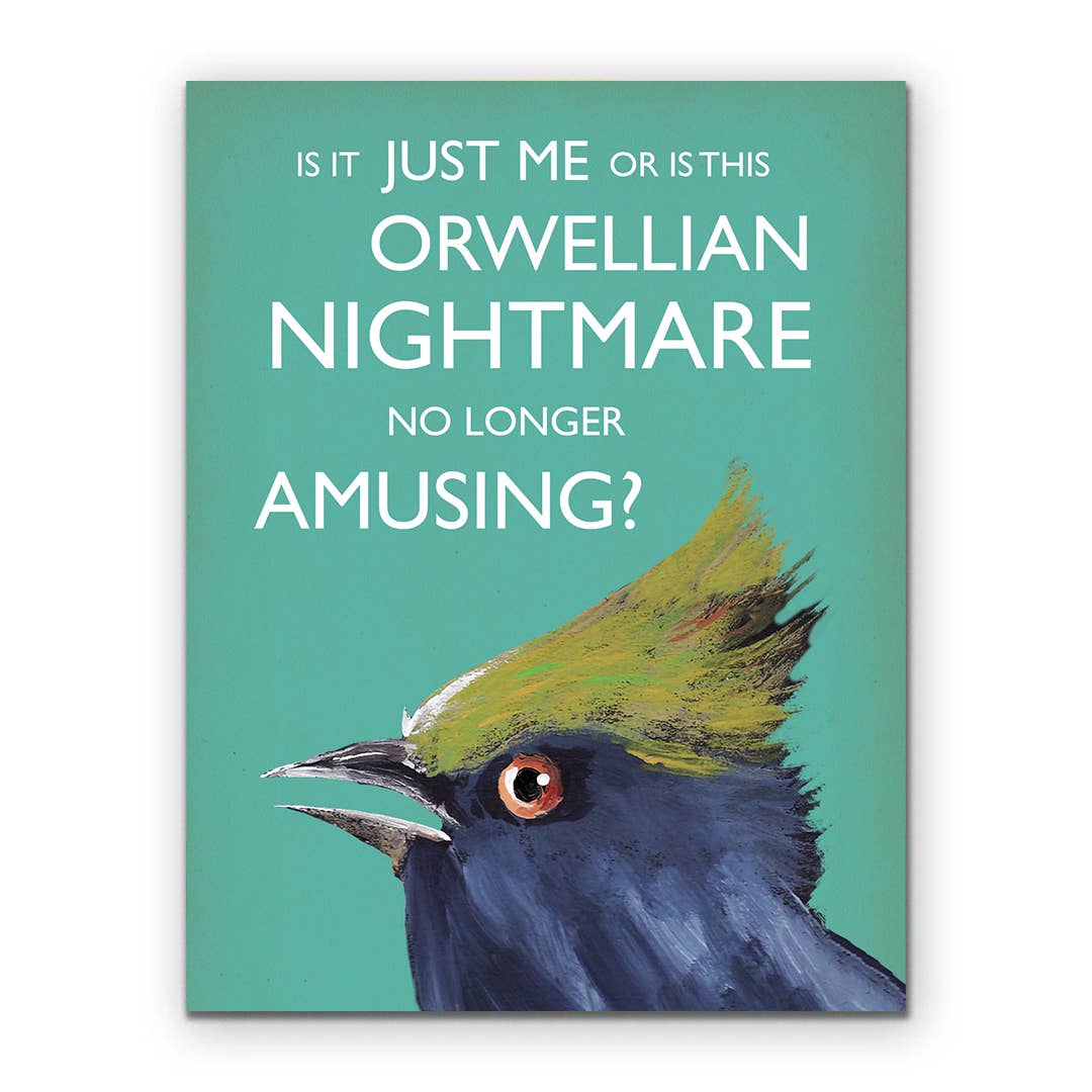 Orwellian - Greeting Card by The Mincing Mockingbird - Maine Yarn & Fiber Supply