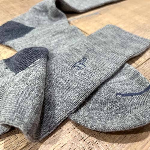 Smoke Alpaca Socks by Shupaca Alpaca