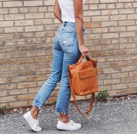 Bianca Handcrafted Leather Tote/Crossbody Bag by Latico Leathers - Maine Yarn & Fiber Supply