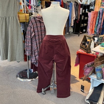 Ankle Trouser Mini Corduroy in Barnwood by Cut Loose Clothing