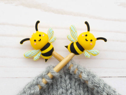 Bumble Bee Stitch Stoppers from Fox & Pine Stitches