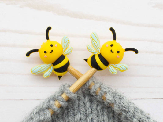 Bumble Bee Stitch Stoppers from Fox & Pine Stitches