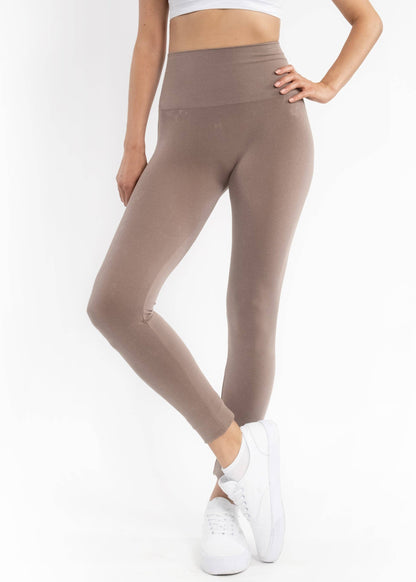 High-Waist Full Length Leggings by Elietian