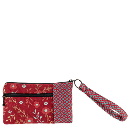 Beetle Wristlet in Flora Red by Maruca Design