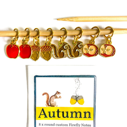 Autumn Stitch Marker Pack from Firefly Notes