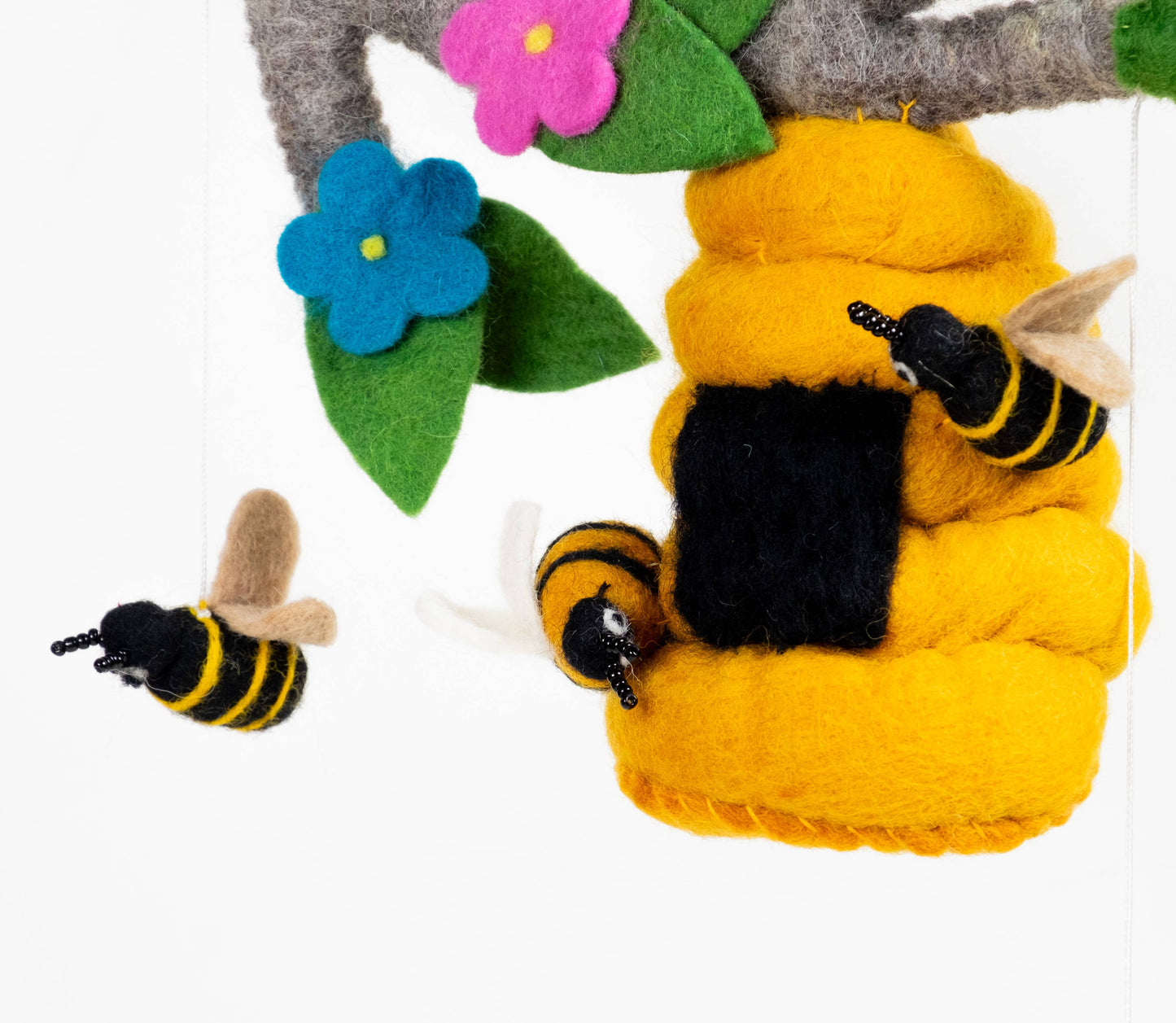 Bee Hive and Honey Bee Mobile by The Winding Road