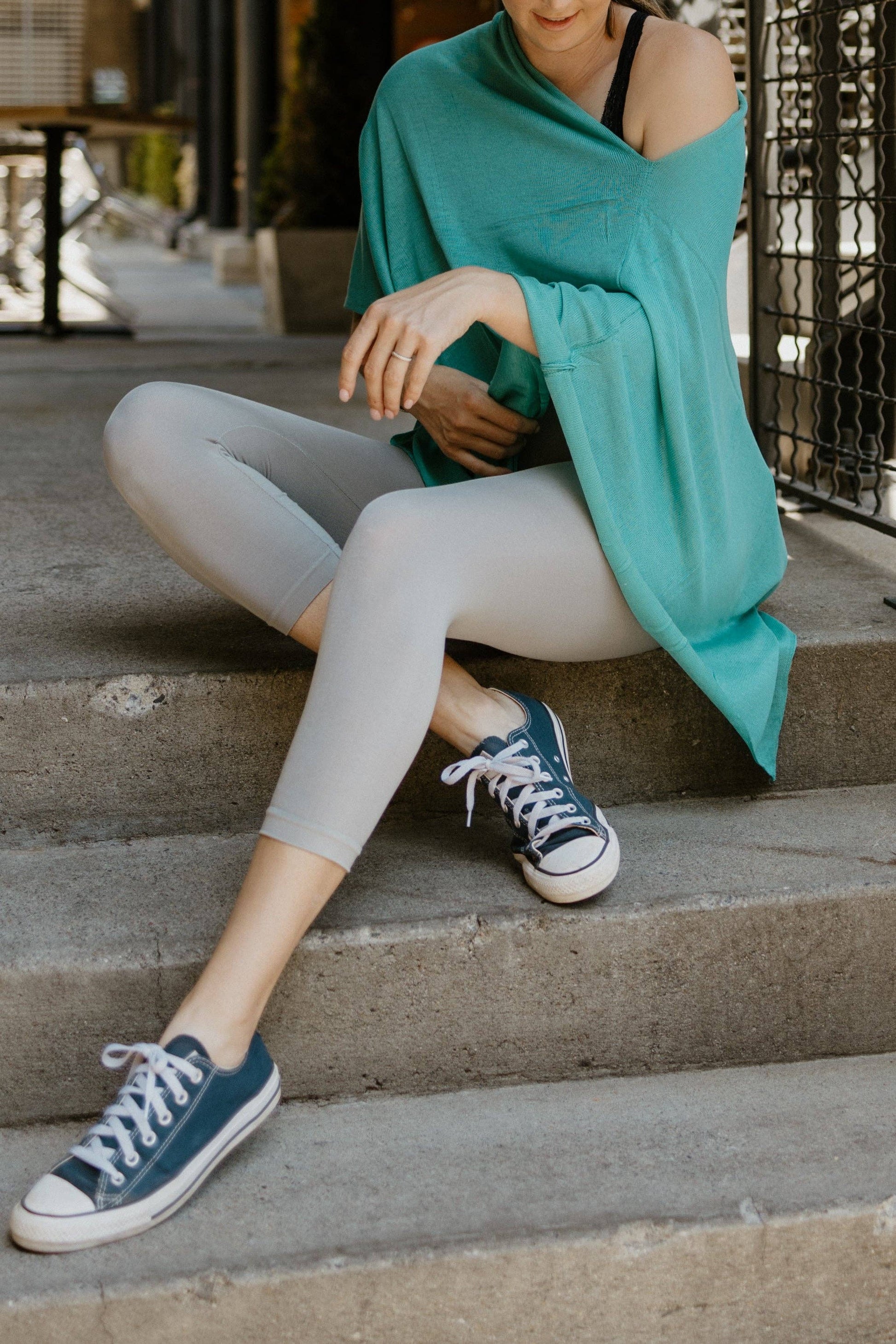 High Waist Crop (3/4) Leggings by Elietian - Maine Yarn & Fiber Supply