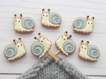 Snail Stitch Stoppers from Fox & Pine Stitches