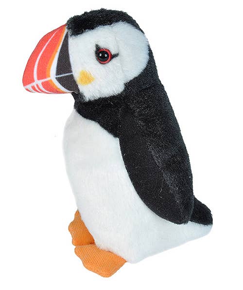 Wild Republic - Audubon II Atlantic Puffin Stuffed Animal W Sound  5.5" - Maine Yarn & Fiber Supply