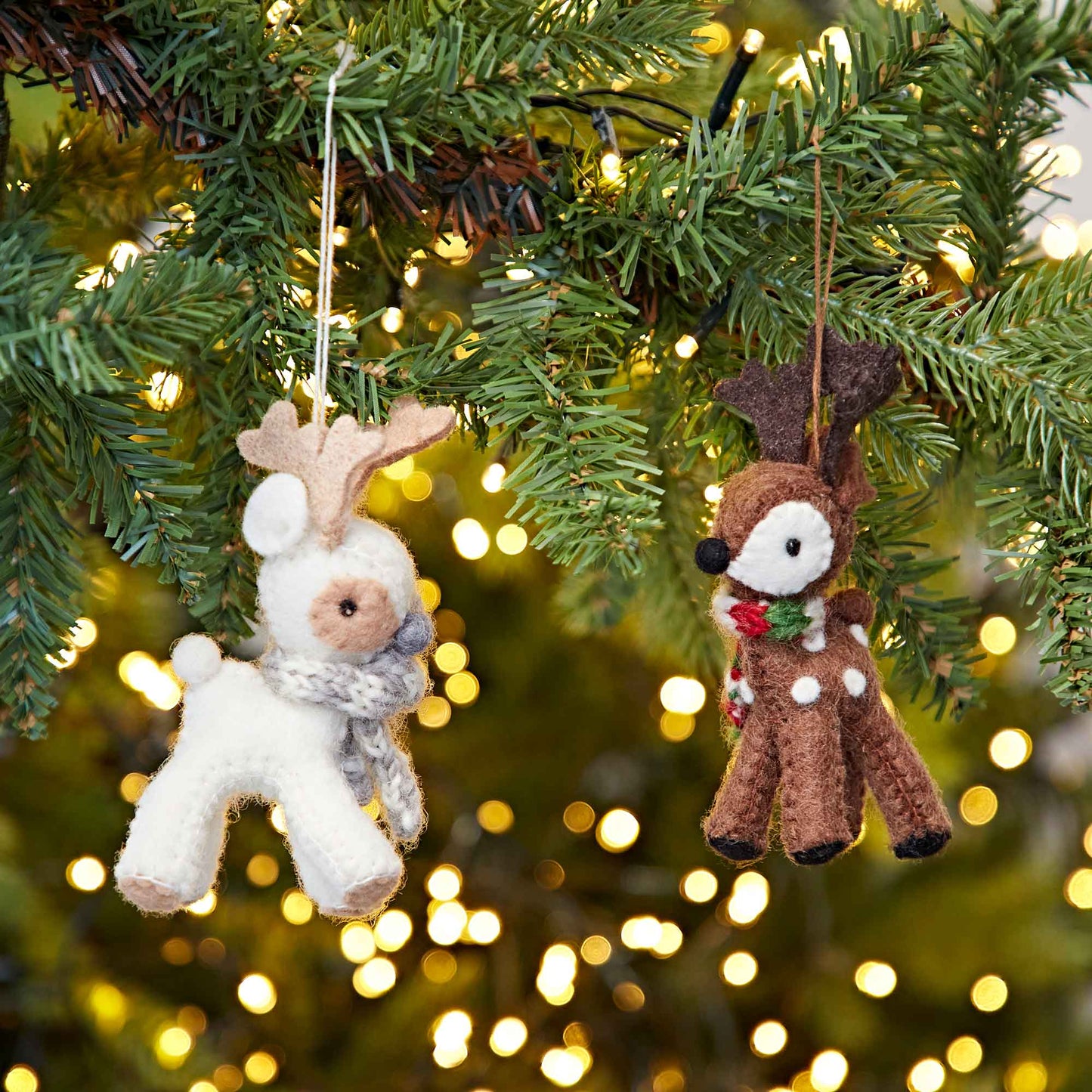 Felt Reindeer Ornaments by Paper High UK