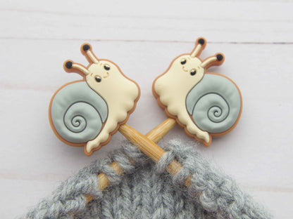 Snail Stitch Stoppers from Fox & Pine Stitches
