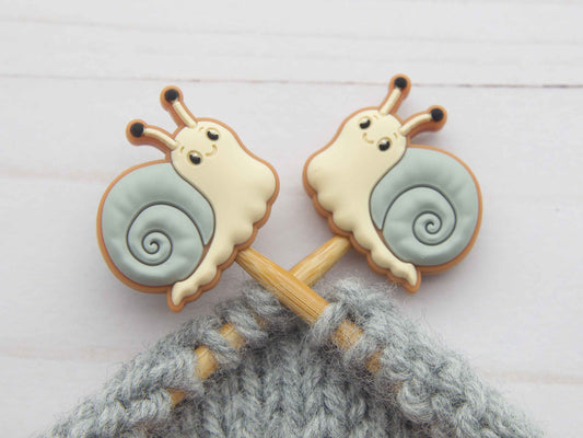 Snail Stitch Stoppers from Fox & Pine Stitches