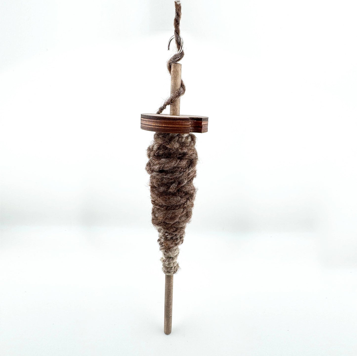 Top Whorl Drop Spindle in Baltic Birch by Art by Erica H & Rebel Stitchers - Maine Yarn & Fiber Supply