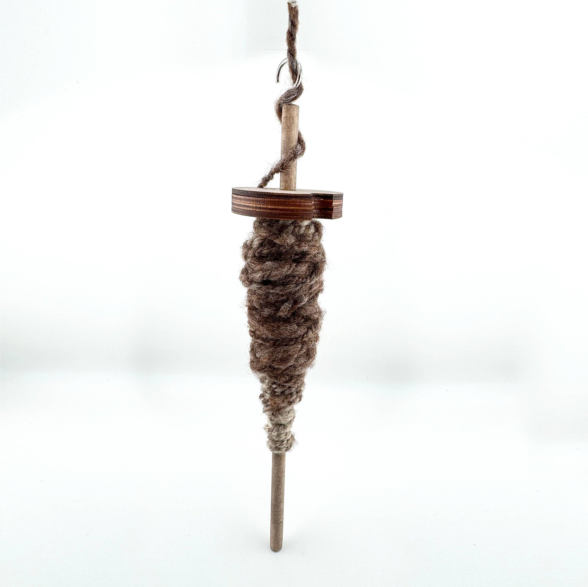 Top Whorl Drop Spindle in Baltic Birch by Art by Erica H & Rebel Stitchers - Maine Yarn & Fiber Supply