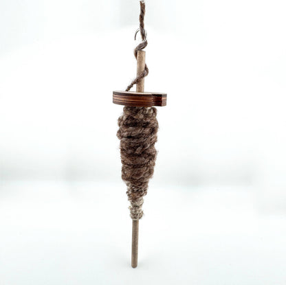 Top Whorl Drop Spindle in Baltic Birch by Art by Erica H & Rebel Stitchers - Maine Yarn & Fiber Supply