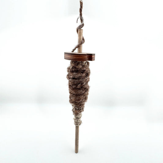 Top Whorl Drop Spindle in Baltic Birch by Art by Erica H & Rebel Stitchers - Maine Yarn & Fiber Supply