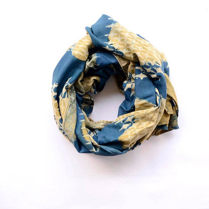 Ira Handmade Block Print Large Scarf by Ichcha