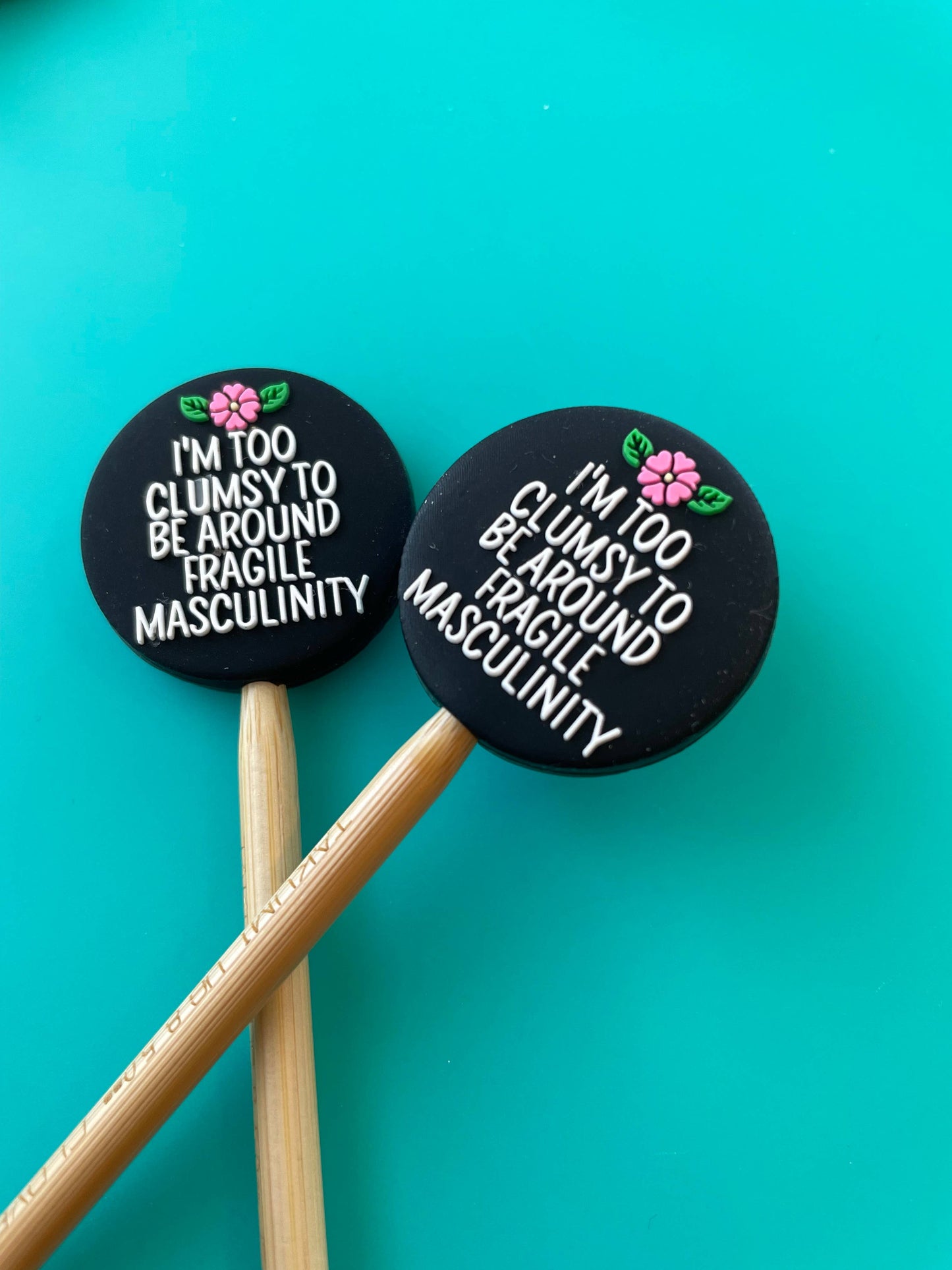 Fragile Masculinity Stitch Stoppers by Comma Craft Co - Maine Yarn & Fiber Supply