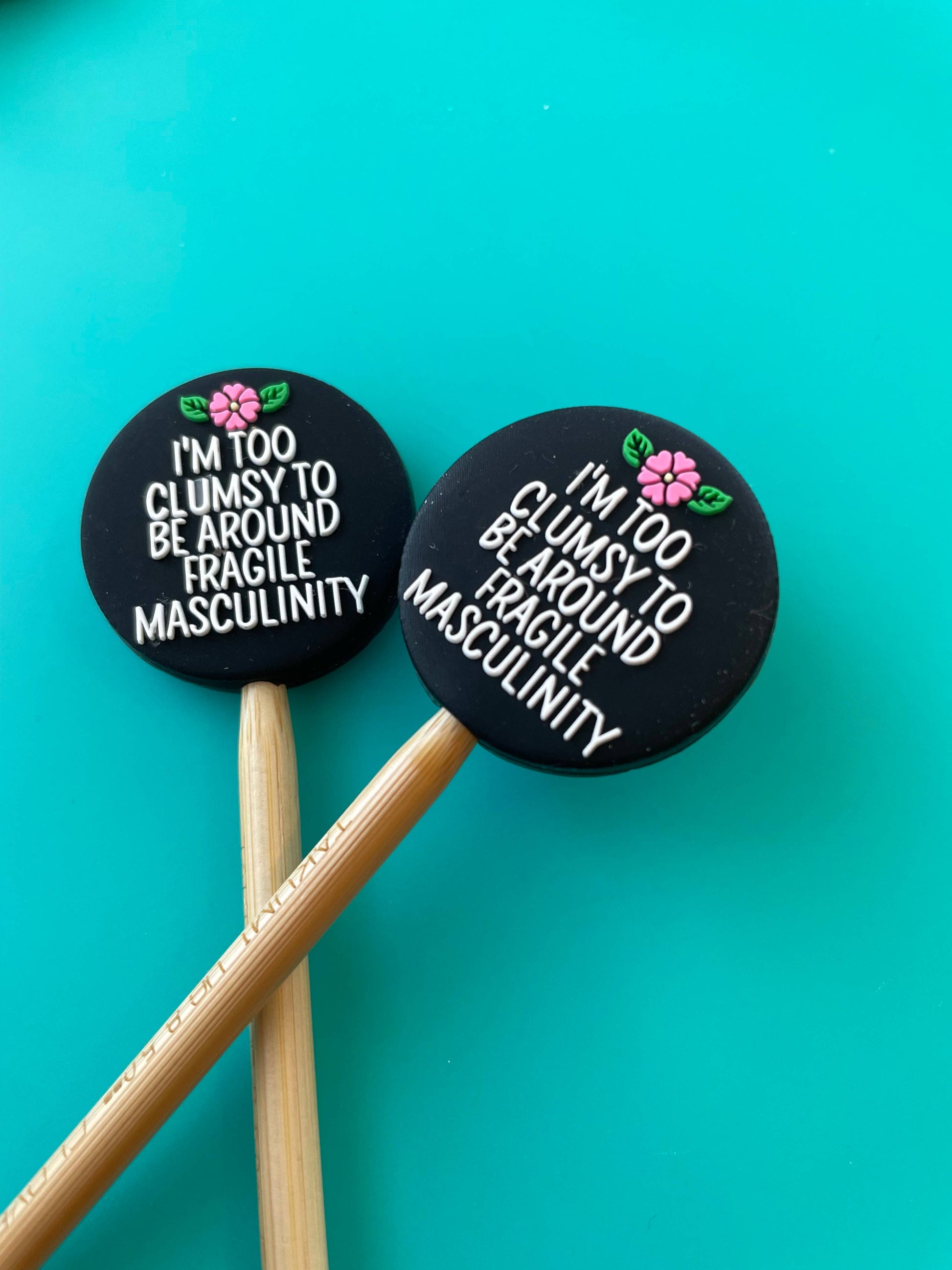 Fragile Masculinity Stitch Stoppers by Comma Craft Co - Maine Yarn & Fiber Supply