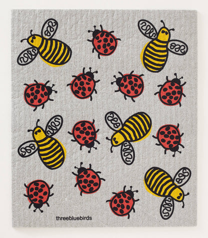 Bees and Bugs - Swedish Dishcloths by Three Blue Birds - Maine Yarn & Fiber Supply