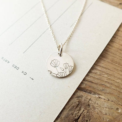 Blossom Sterling Silver Necklace by Becoming Jewelry - Maine Yarn & Fiber Supply