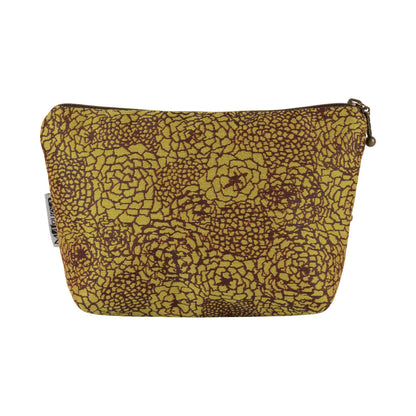 Cosmetic Bag in Stellar Olive by Maruca Design