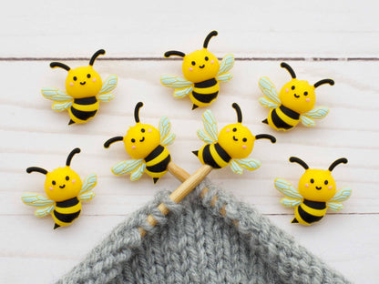 Bumble Bee Stitch Stoppers from Fox & Pine Stitches